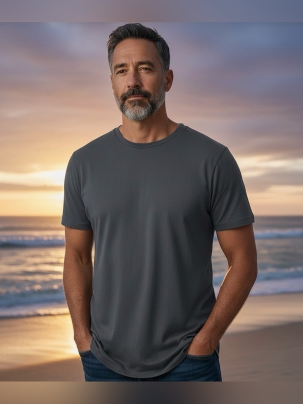 Zanerobe Blue Gray Organic Tee